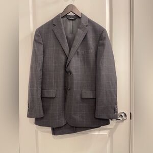 Jos. A. Bank Charcoal Checkered Suit